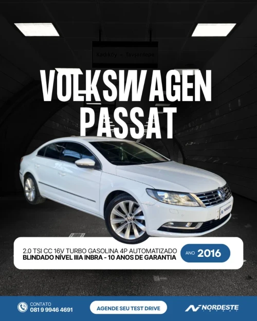 2016 Volkswagen Passat TSI CC Turbo Automatizado